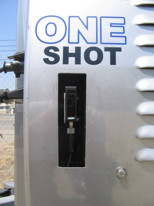 One Shot on sprayer close up