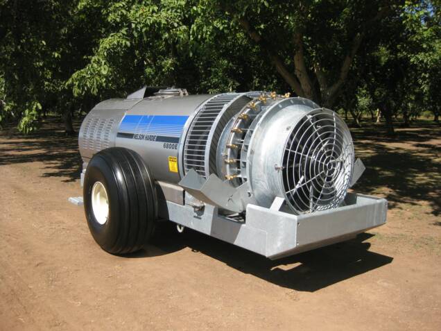 6800E Sprayer features Twin 34" 12-blade fans